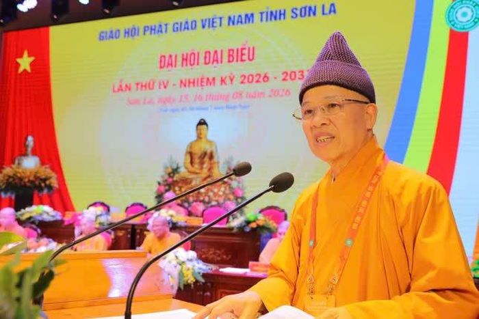Hòa thượng Thích Thanh Quyết phát biểu khai mạc