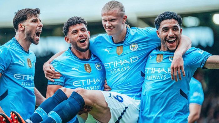 Man City sẵn sàng cho trận đấu với Arsenal. 