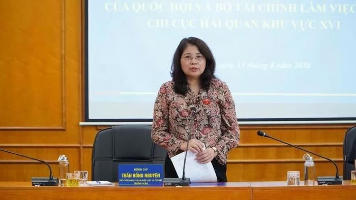 Bà Trần Hồng Nguyên phát biểu tại sự kiện. Ảnh: HQKV17