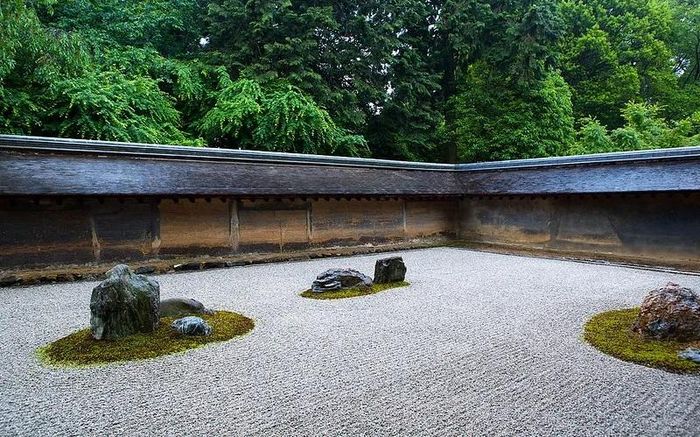 Vườn Karesansui tại chùa Ryōan-ji. | Casey Yee / Flickr, Creative Commons.