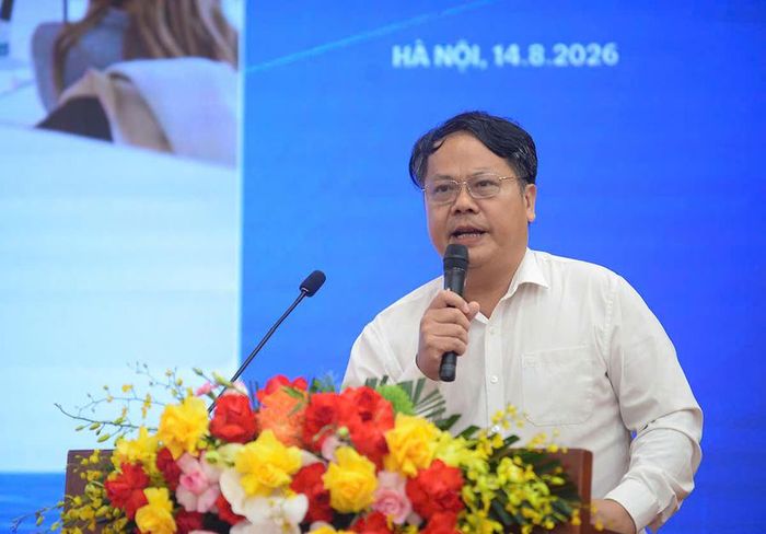 Ông Nguyễn Huy Công - Viện trưởng Viện Phát triển Công nghệ tiên tiến phát biểu tại Diễn đàn (ảnh: PV)
