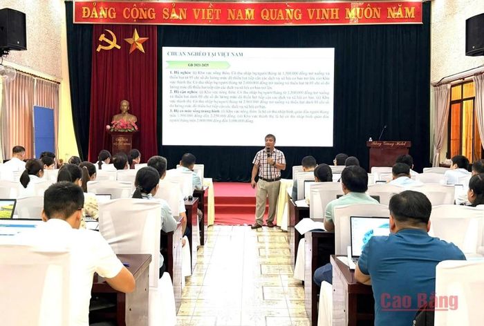 Hội nghị tập huấn công tác rà soát, công nhận hộ nghèo, hộ cận nghèo, hộ thoát nghèo năm 2026.