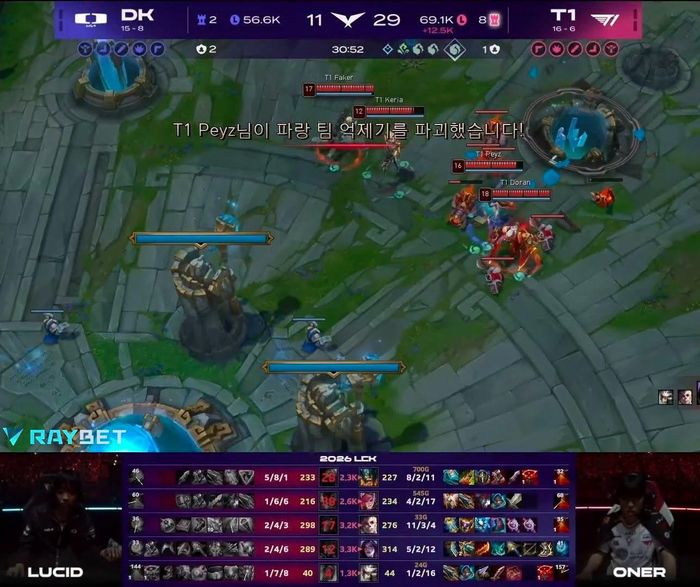 T1 vươn lên dẫn trước ở ván đấu đầu tiên