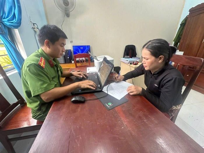 Đối tượng Phạm Thị Hằng. Ảnh: CA.↵