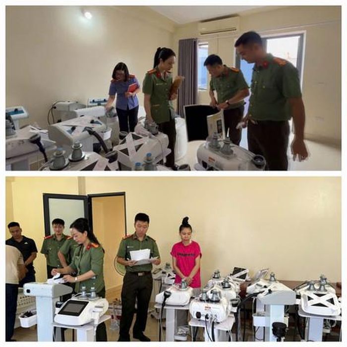 Niêm phong máy móc trong cơ sở "Phúc Tâm 8"