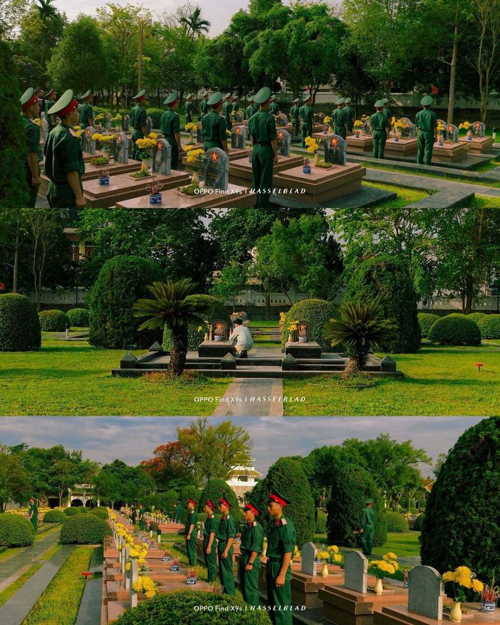Hình ảnh xúc động để tưởng nhớ những người có công với đất nước.