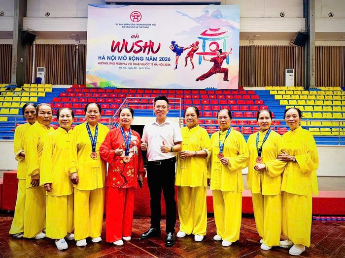 Đoàn VĐV từ Sơn La tham dự giải. Ảnh: Wushu Sơn La