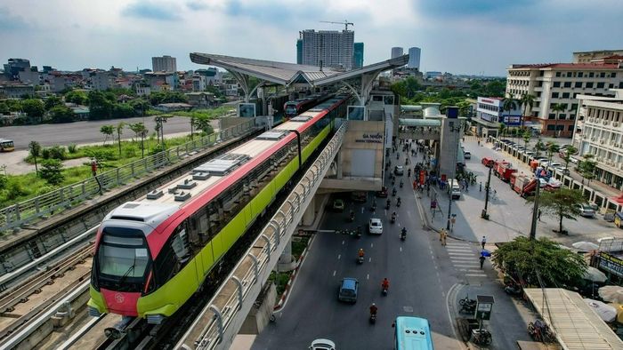 Tuyến metro Nhổn - Ga Hà Nội chính thức vận hành từ ngày 8-8-2024. Ảnh: Hanoi Metro