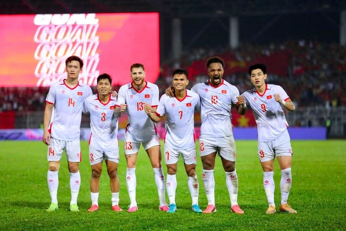ĐT Việt Nam giành chiến thắng trên sân khách tại trận Bán kết lượt đi ASEAN Cup 2026. (Ảnh: Tuan Huu Pham)
