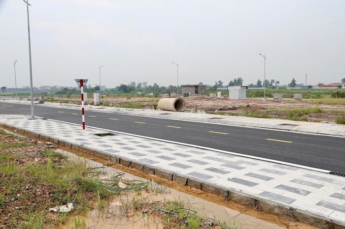 Khu tái định cư phục vụ giải phóng mặt bằng dự án đường sắt Lào Cai - Hà Nội - Hải Phòng tại xã An Khánh, TP Hải Phòng. Ảnh: ĐT. 
