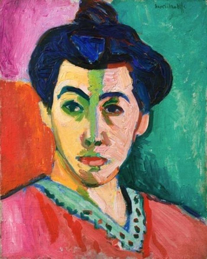  Bức tranh Chân dung bà Matisse: Đường màu lục do họa sĩ người Pháp Henri Matisse vẽ vào năm 1905. Ảnh: wikiart. 