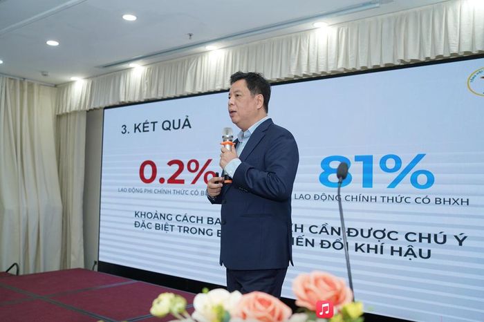 TS. Trương Hồng Sơn, Viện trưởng Viện Y học ứng dụng Việt Nam chia sẻ nội dung rà soát chính sách về biến đổi khí hậu và sức khỏe của lao động tự do làm việc ngoài trời