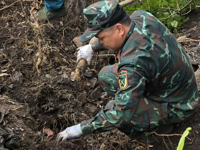 ... và trong vai trò tìm kiếm, quy tập hài cốt liệt sĩ trên thực địa