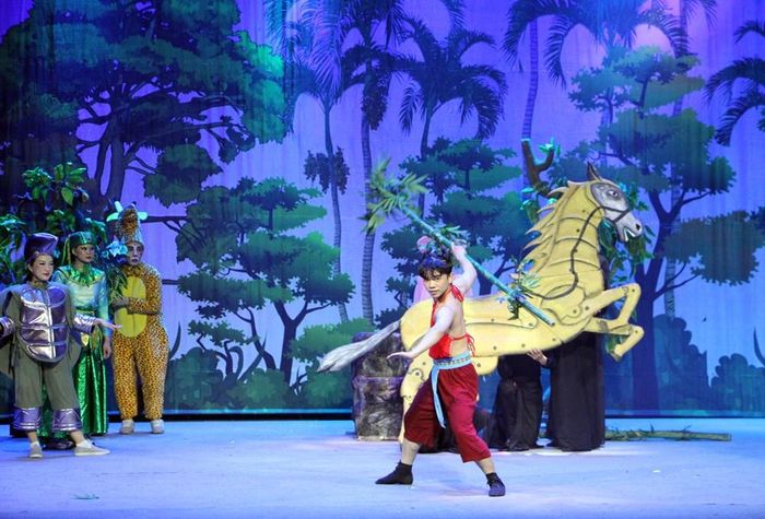 Câu chuyện "Thánh Gióng" được tái hiện trong "Rừng xanh có biến"