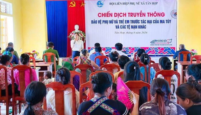Trong tháng 8, hơn 600 lượt cán bộ, hội viên, phụ nữ và Nhân dân các thôn tại xã Tân Hợp, tỉnh Lào Cai đã tham gia chiến dịch truyền thông