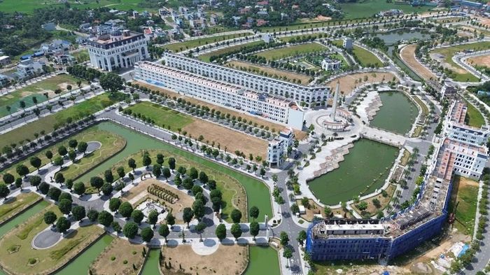 Một dự án khu đô thị tại Thái Nguyên với nhiều tiện ích, đáp ứng nhu cầu sinh sống và phục vụ đời sống người dân khu vực. Ảnh: Thanh Hiếu