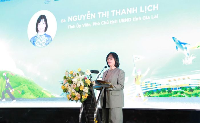 Phó Chủ tịch UBND tỉnh Gia Lai Nguyễn Thị Thanh Lịch phát biểu tại sự kiện