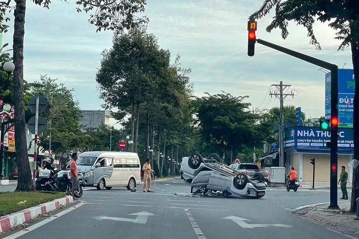  Hiện trường vụ tai nạn. Ảnh:CTV 
