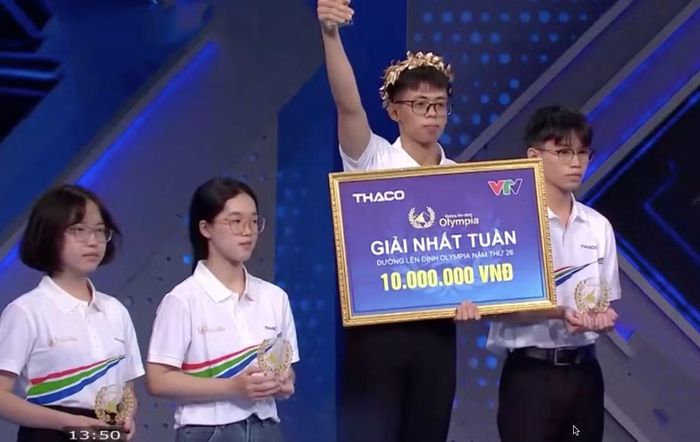 Nguyễn Hà Bình giành vòng nguyệt quế trận tuần 3 tháng 1 quý IV Olympia 26.
