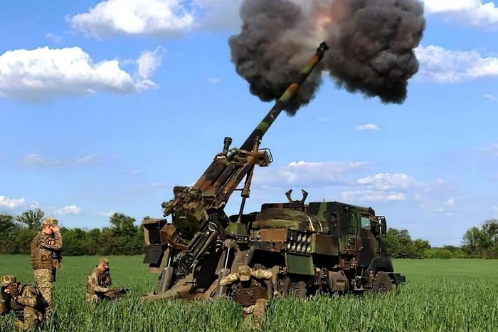 Pháo Caesar của Lữ đoàn pháo binh số 55 Ukraine. Ảnh: Quân đội Ukraine/Militarnyi
