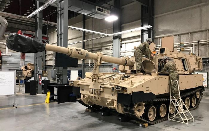 Pháo tự hành M109A7 Paladin. Ảnh: Lục quân Mỹ