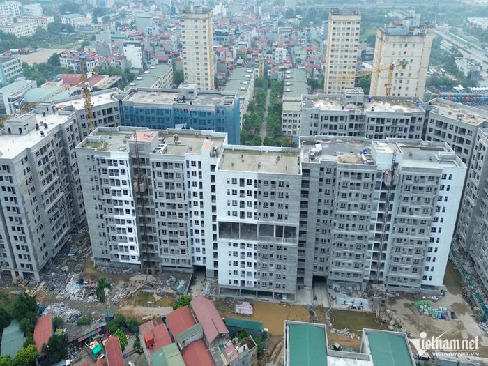 Một dự án nhà ở xã hội đang xây dựng tại Hà Nội. Ảnh: N.Hải
