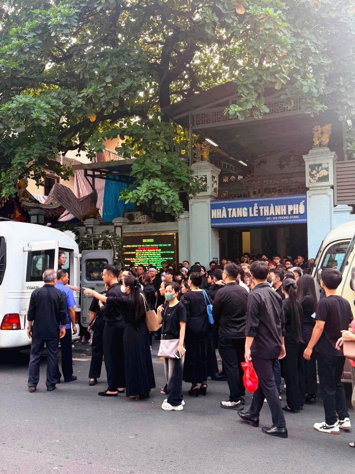 Tang lễ ca sĩ Nguyễn Xuân Trung. Ảnh: Hoàng Xuân Hiệp