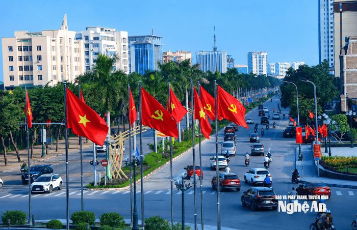 Một góc quang cảnh phường Trường Vinh, tỉnh Nghệ An. Ảnh: Thành Duy