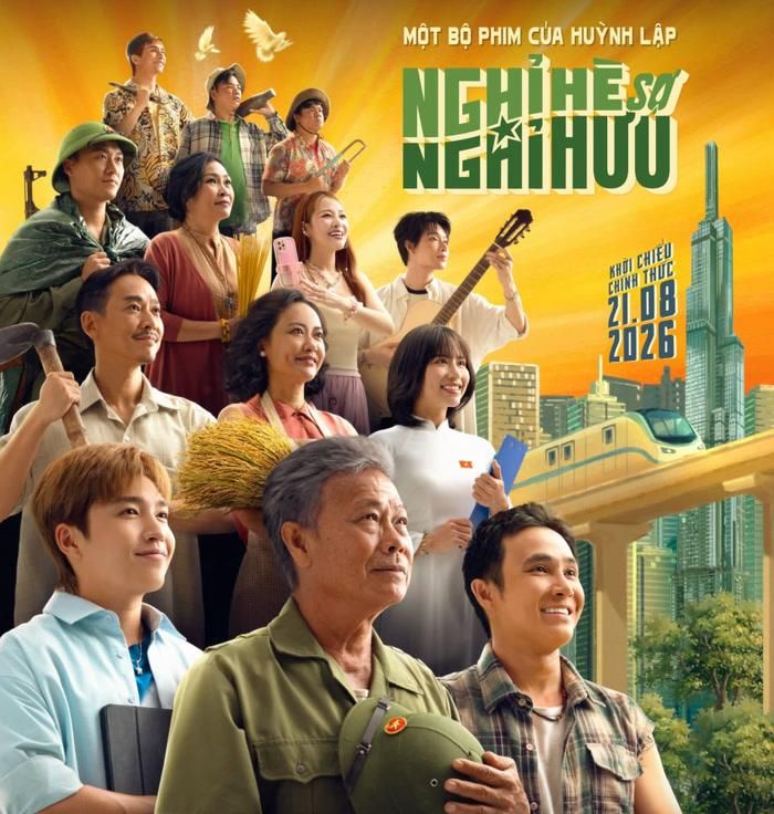 Nghỉ Hè Sợ Nghỉ Hưu là bộ phim điện ảnh mới do Huỳnh Lập đạo diễn, viết kịch bản và đồng sản xuất. (Ảnh: NSX)