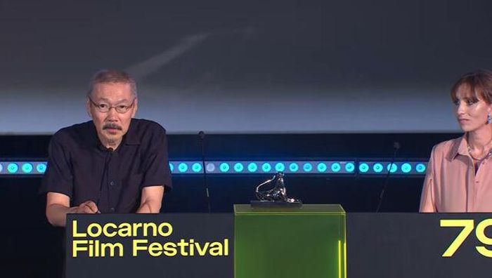 Đạo diễn Hong Sang Soo tại Liên hoan phim Lorcano. Ảnh: Lorcano Film Festival