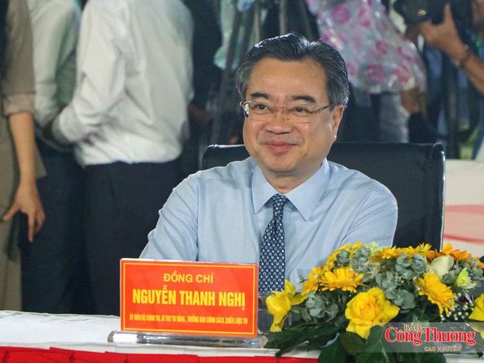 Đồng chí Nguyễn Thanh Nghị, Ủy viên Bộ Chính trị, Bí thư Trung ương Đảng, Trưởng Ban Chính sách, chiến lược Trung ương tham dự lễ khai mạc.
