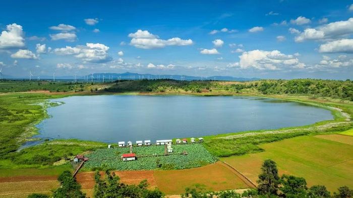  Hồ Ia Băng là miệng núi lửa âm điển hình với trữ lượng than bùn khổng lồ. Ảnh: Tuấn Nguyễn 