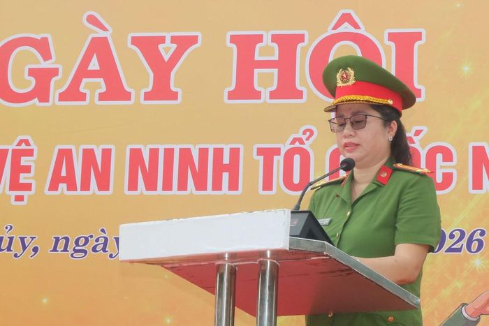 Phó Trưởng Công an phường Phú Thủy, Trung tá Nguyễn Thị Thu Hiền ôn lại 81 năm Ngày truyền thống Công an Nhân dân