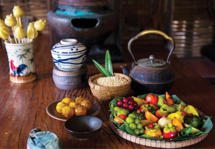 Căng mọng bánh đậu xanh trái cây