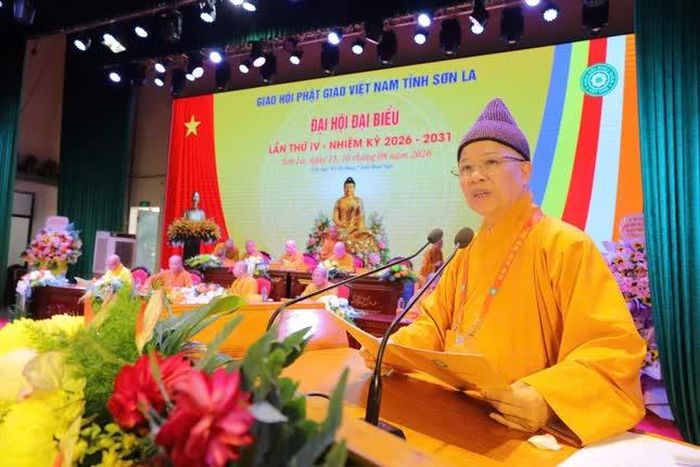Hòa thượng Thích Thanh Quyết phát biểu khai mạc