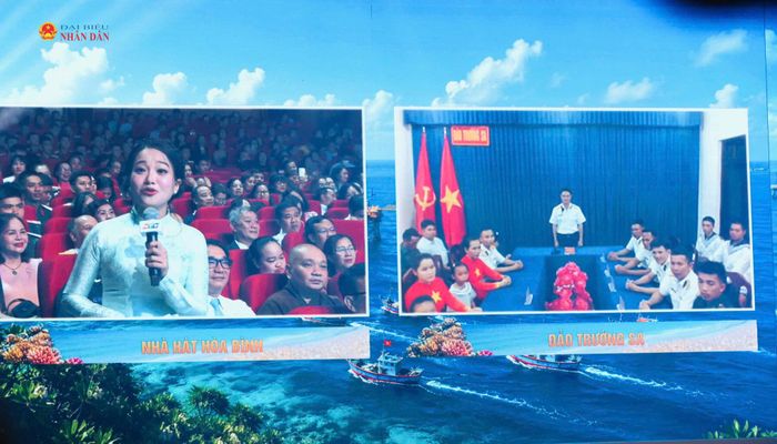 Chương trình lần đầu tiên kết nối trực tiếp với điểm cầu tại quần đảo Trường Sa, mang đến những hình ảnh chân thực về đời sống của cán bộ, chiến sĩ và Nhân dân nơi hải đảo