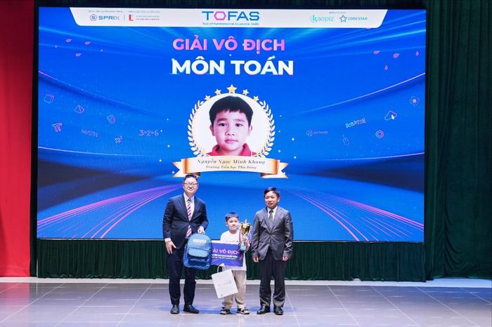 Thí sinh giành Giải Vô địch môn Toán tại Kỳ thi Toán & Lập trình Quốc tế TOFAS 2026 – Summer Championship
