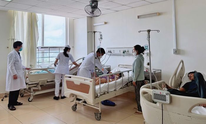 Các nạn nhân cấp cứu, chữa trị tại Bệnh viện Đa khoa Bà Rịa.