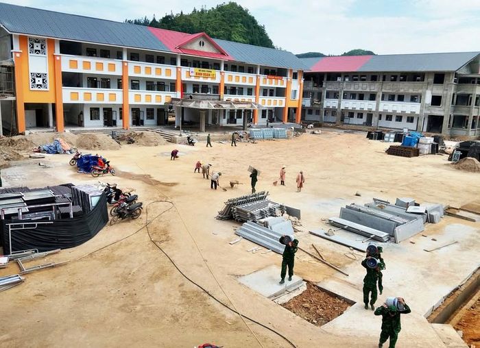 Đến nay, công trình đã hoàn thành hơn 90% khối lượng, phấn đấu đưa vào hoạt động trước ngày 30/8/2026. Ảnh: Duy Cường
