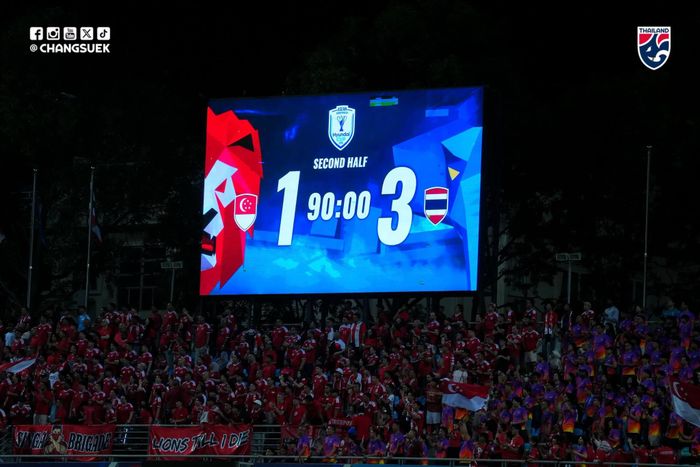 Singapore gục ngã trên sân nhà, Thái Lan chiếm ưu thế ở bán kết lượt đi ASEAN Cup 2026