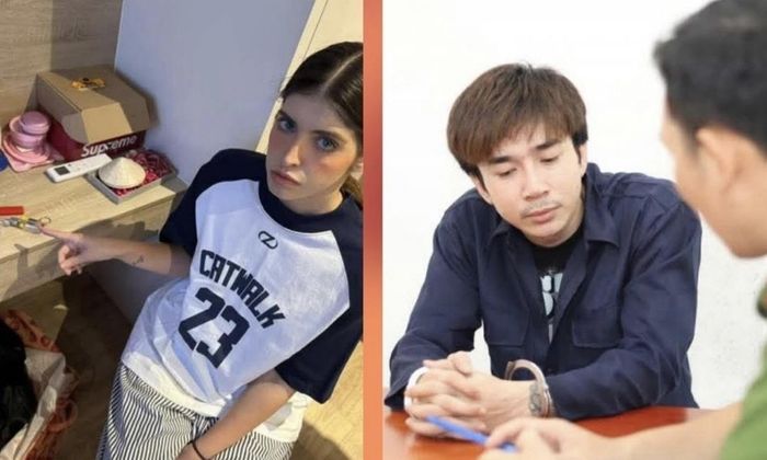   Andrea Aybar Carmona (người mẫu An Tây) và Nguyễn Trung Hiếu (ca sỹ Chi Dân)