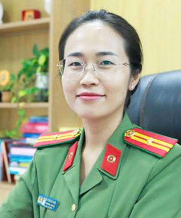 Thiếu tá Phạm Khánh Hòa, Phó Trưởng phòng 3, Cục An ninh mạng và phòng, chống tội phạm sử dụng công nghệ cao (Bộ Công an). Ảnh: Nhung Hồng