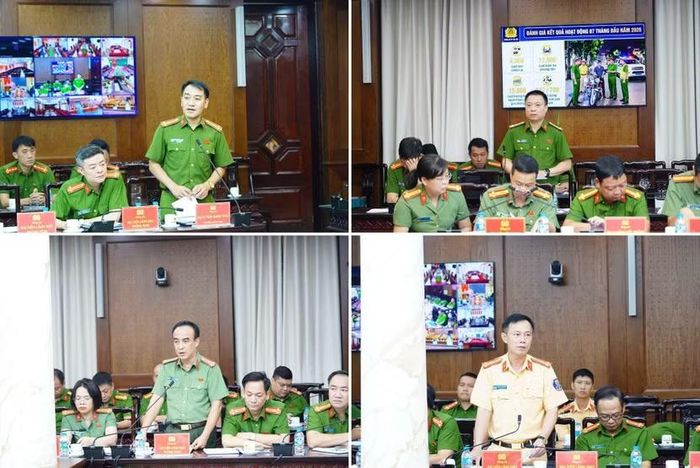 Đại diện Chỉ huy các đơn vị phát biểu tham luận tại hội nghị.