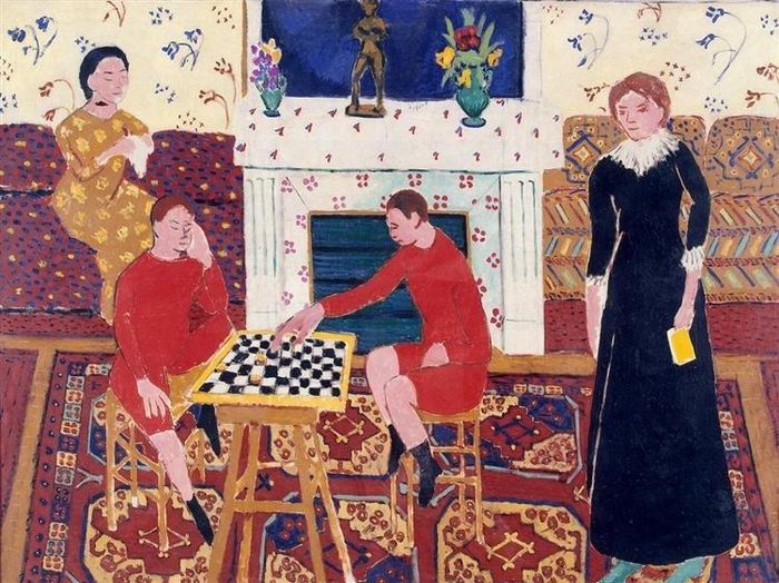 Bức tranh La famille du peintre (Gia đình người họa sĩ) được sáng tác vào năm 1911 bởi họa sĩ người Pháp phái dã thú Henri Matisse. Ảnh: wikiart.