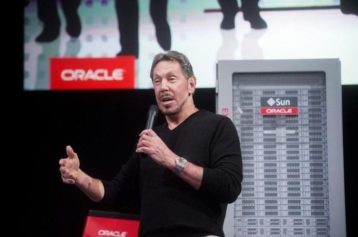 Giám đốc điều hành Oracle Larry Ellison giới thiệu Oracle Database In-Memory tại sự kiện ra mắt ở trụ sở công ty tại Redwood Shores, bang California, Mỹ, ngày 10/6/2014. Ảnh: Reuters.