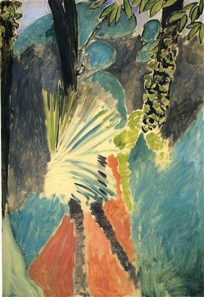 Bức tranh Lá cọ, Tangier (Le Palmier) do danh họa người Pháp Henri Matisse sáng tác vào năm 1912. Ảnh: wikiart.