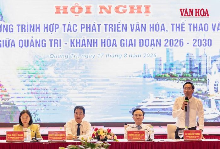 Lãnh đạo hai tỉnh Khánh Hòa - Quảng Trị tham gia hội nghị về chương trình hợp tác phát triển toàn diện ngành VHTTDL giai đoạn 2026-2030