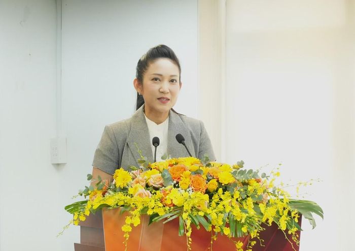 Bà Nguyễn Thị Thanh Thúy, Phó Giám đốc Sở Văn hóa và Thể thao TP. Hồ Chí Minh phát biểu tại Lễ công bố. Ảnh: Hữu Duyên - TTXVN