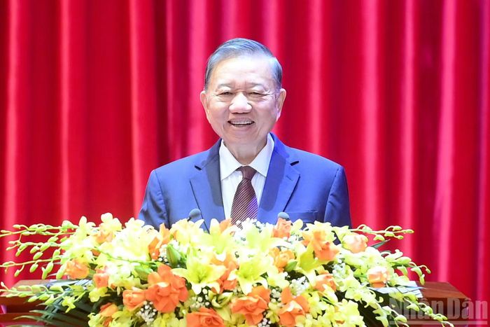 Tổng Bí thư, Chủ tịch nước Tô Lâm phát biểu tại Lễ khai mạc Chương trình bồi dưỡng, cập nhật kiến thức đối với Ủy viên Ban Chấp hành Trung ương Đảng khóa XIV (Lớp thứ nhất).