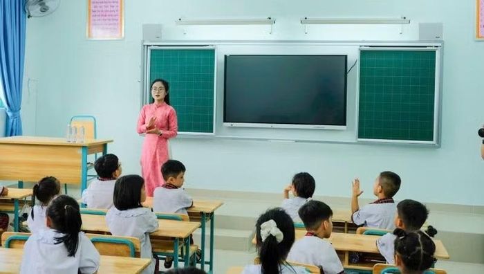 Trường tiểu học Trần Đại Nghĩa, phường Bình Hưng Hòa, Thành phố Hồ Chí Minh. (Ảnh: THẾ ANH)